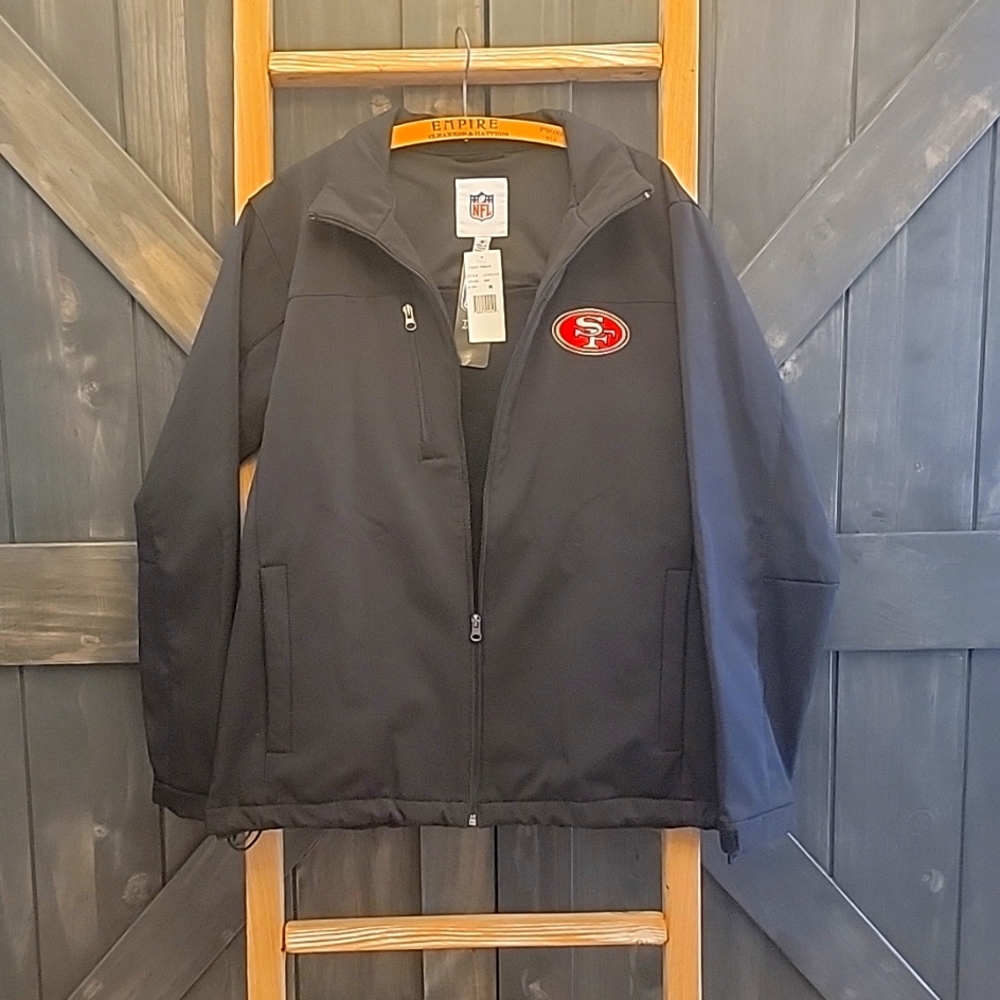 NFL San Francisco 49s soft shell jacket, NWT